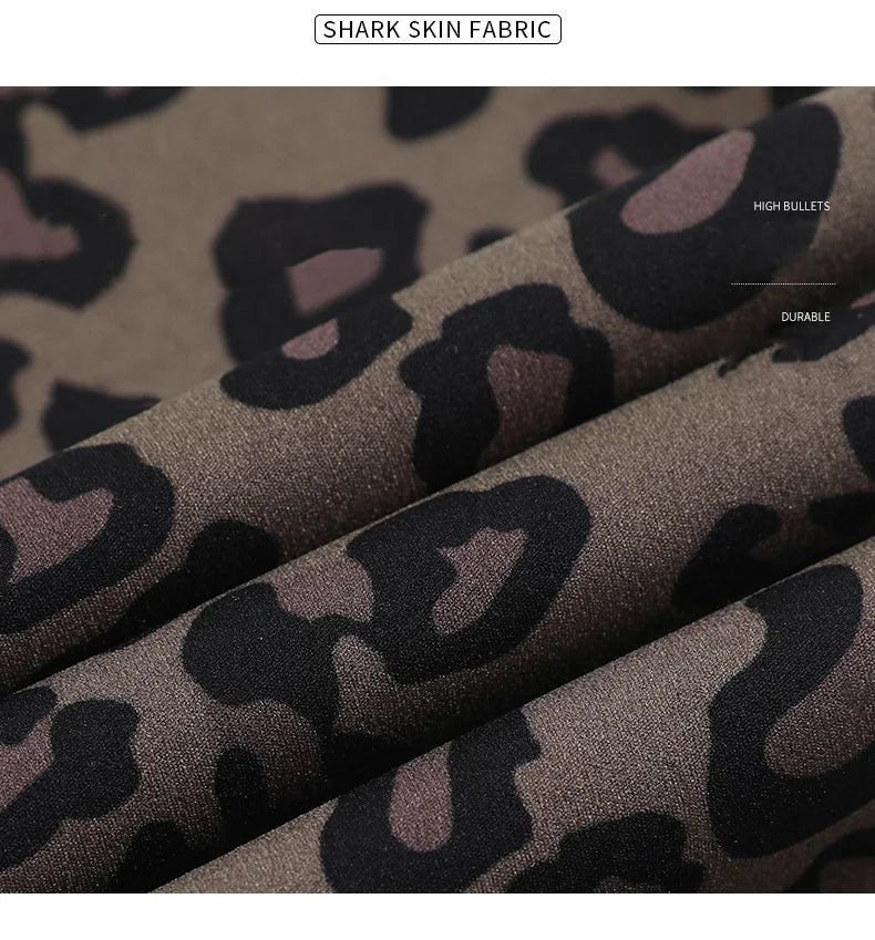 BIVIGAOS New Autumn Winter Thin Velvet Fashion Leopard Sharkskin Leggings Women High Waisted Sexy Slim Tight Warm Leggings