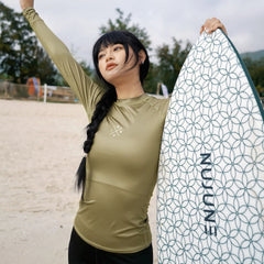 Women's Long Sleeve Rashguard - Quick-Dry Surf & Diving Shirt