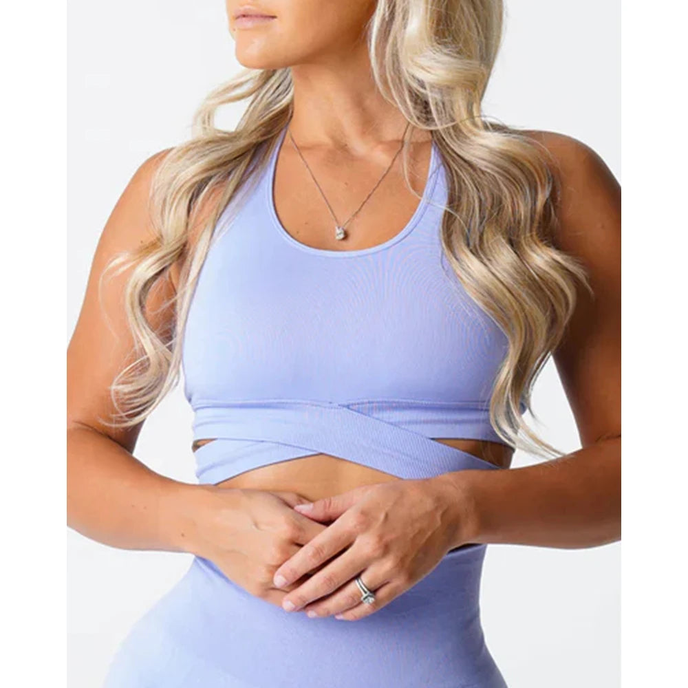 Sculpt Seamless Bra Top Spandex Woman Fitness Elastic Breathable Breast Enhancement Leisure Sports Underwear
