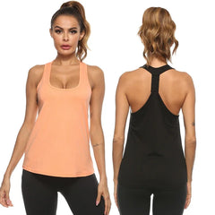 Women’s Backless Quick-Dry Yoga Tank Top – Sleeveless Sports Gym Shirt
