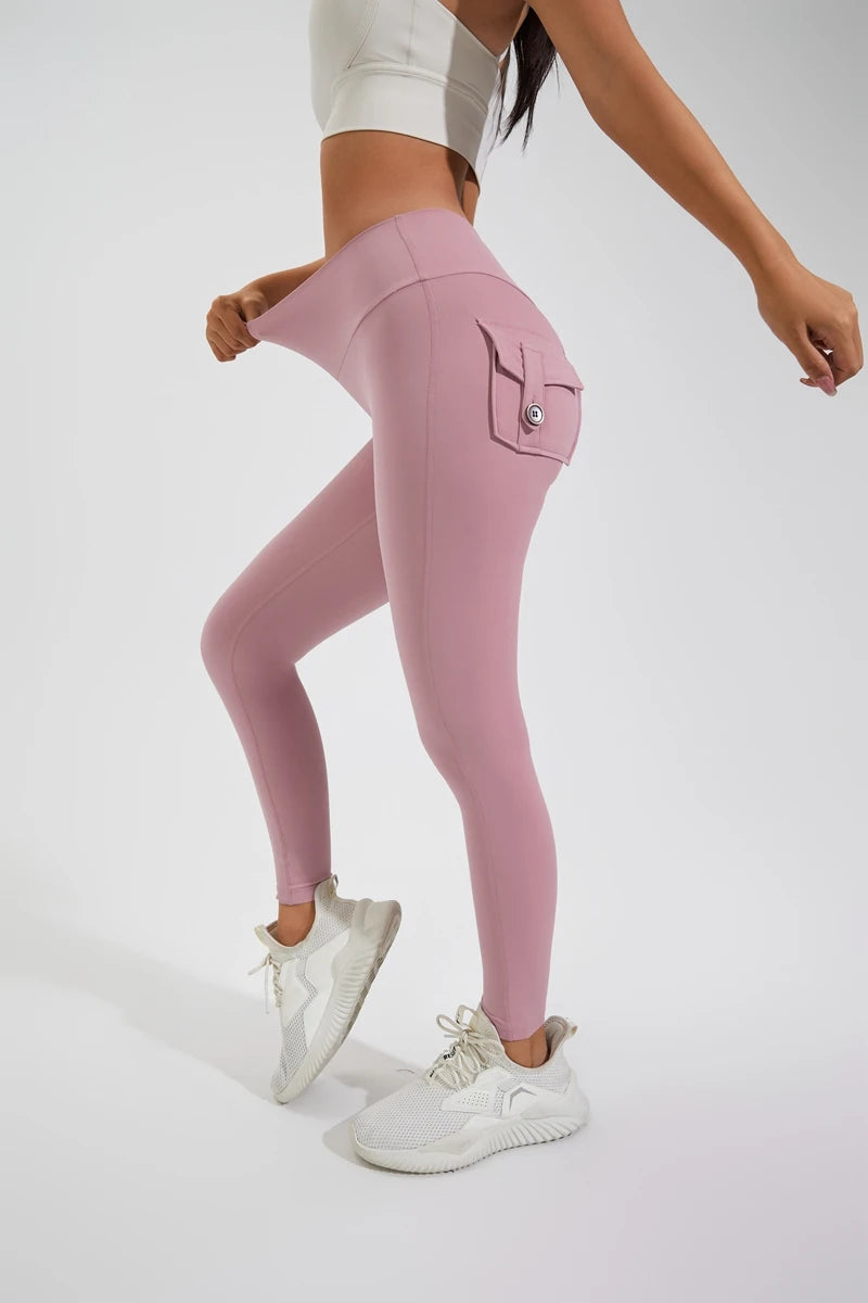 QINACTIVE Leggings Women For Gym With Pocket leggins Yoga Pants Fitness Tights High Waist Fitness Legging Womens Clothing