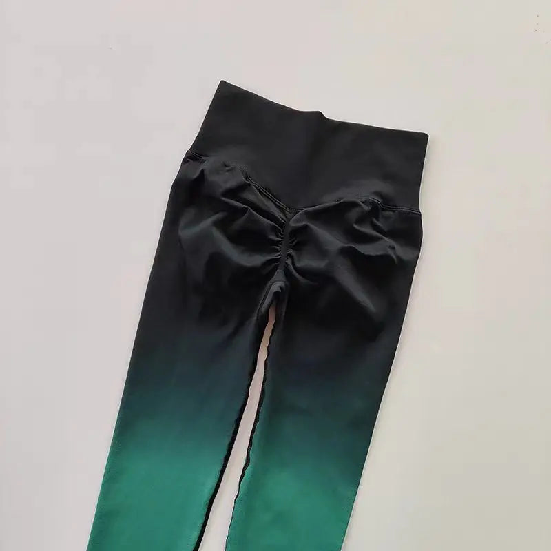 Seamless Leggings for Women, Yoga Pants, Push Up, Sports Fitness, Jogging,  High Waist, Gym Workout, Gradient Running Leggings