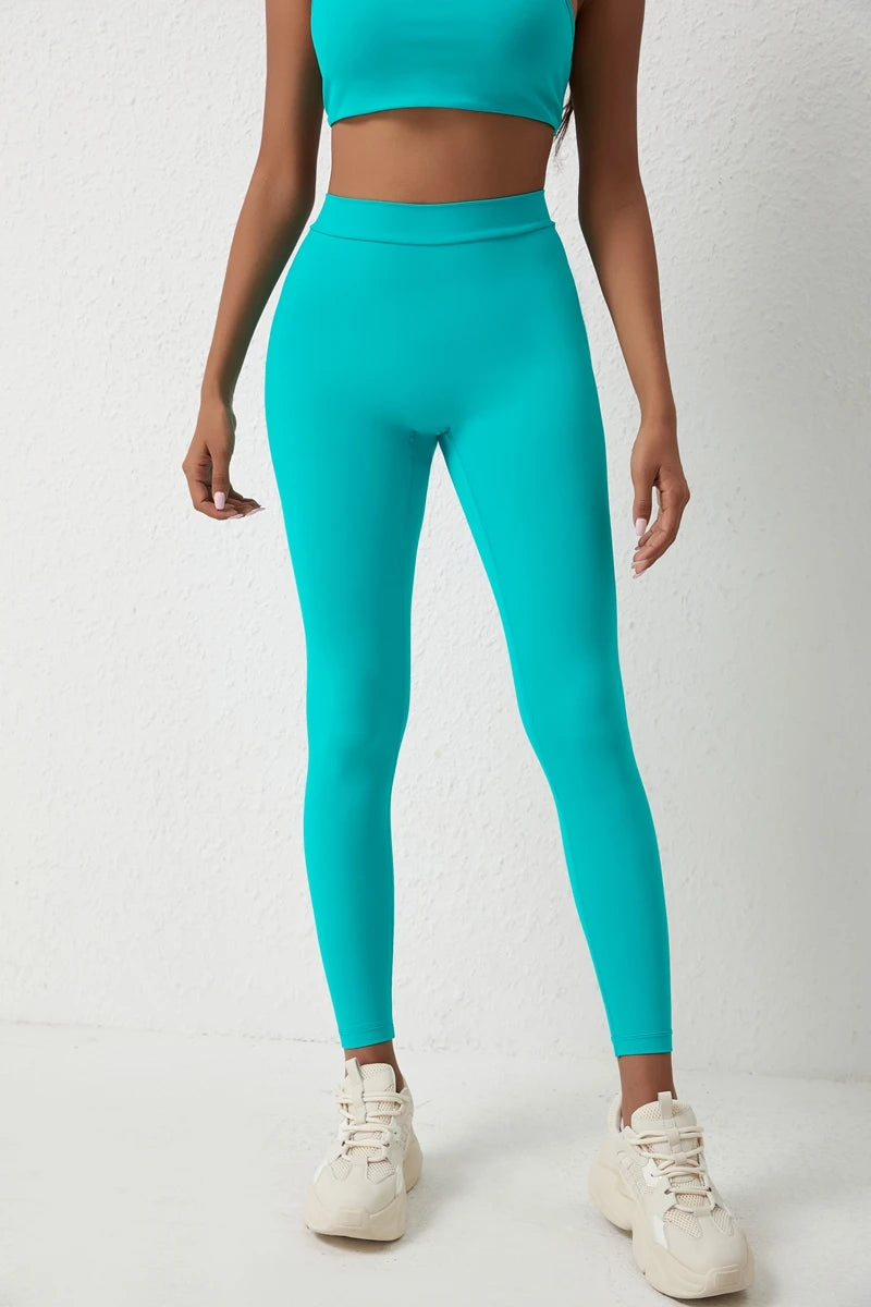 QINACTIVE V-Back Leggings Sports Yoga Pants Women Fitness Gym Tights High Waist Leggings Push Up