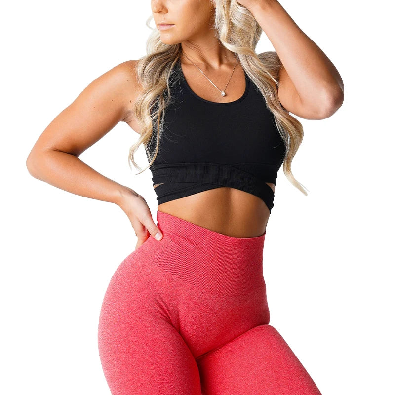 Sculpt Seamless Bra Top Spandex Woman Fitness Elastic Breathable Breast Enhancement Leisure Sports Underwear