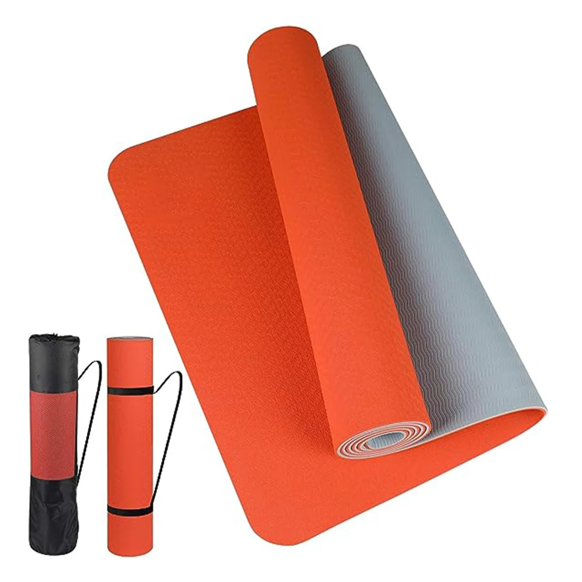 Non-Slip TPE Yoga Mat – 6mm Thick, Comfortable & Durable