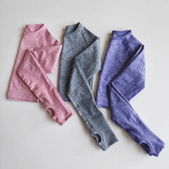 Seamless Yoga Long Sleeves Crop Top For Fitness And Workout