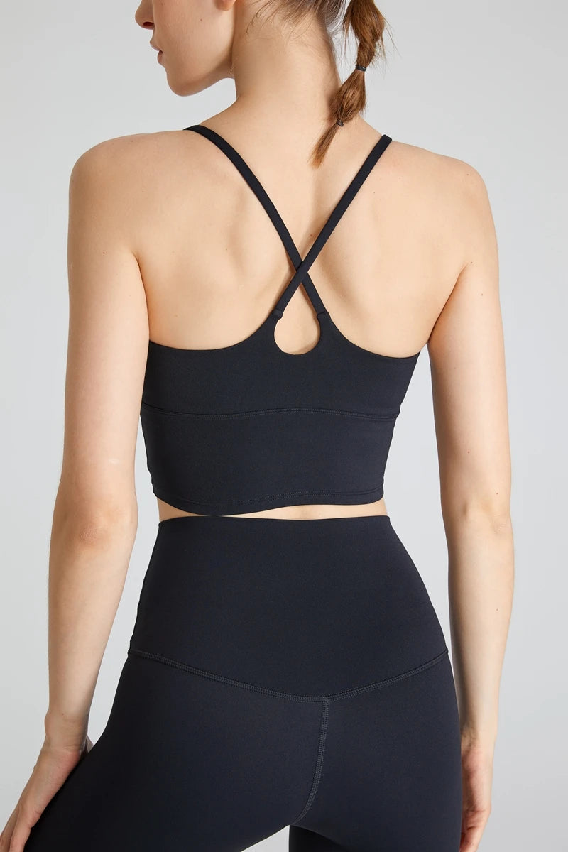 B-Fit QINACTIVE One-Shoulder Sports Bra – High Stretch & Comfy Fitness Wear for Women