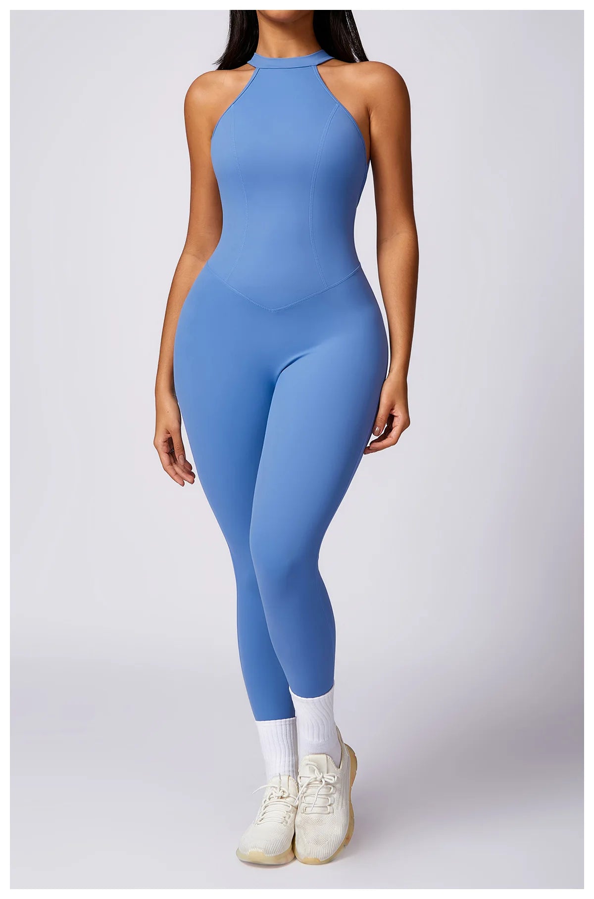 Ctenkevet Fitness Backless Bodysuit Women Gym Jumpsuit Woman Quick-Dry Yoga Clothes Short Workout Rompers Sports One-Piece Suit