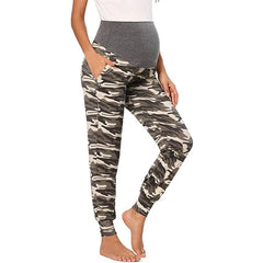 Seamless Knitted Maternity Yoga Pants - Moisture-Wicking Belly Support Sports Pants