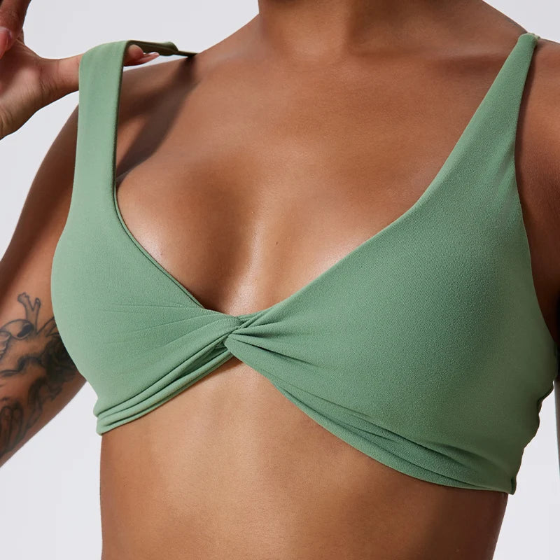 Ctenkevet Gym Sports Bra Women Push Up Workout Yoga Underwear Breathable Soften Crop Top Female Backless Fitness Bras