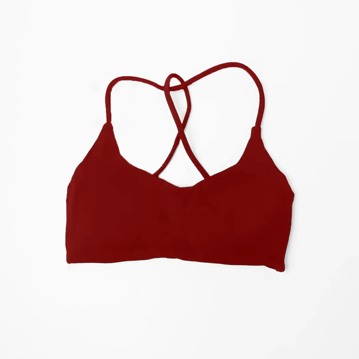 NCLAGEN Twist Back High Support Sports Bra – Seamless Push-Up Gym Top