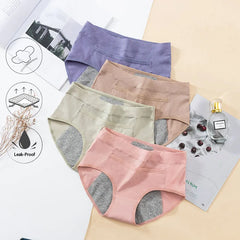 10-Piece Leak-Proof Menstrual & Incontinence Panties - Cotton Protective Briefs