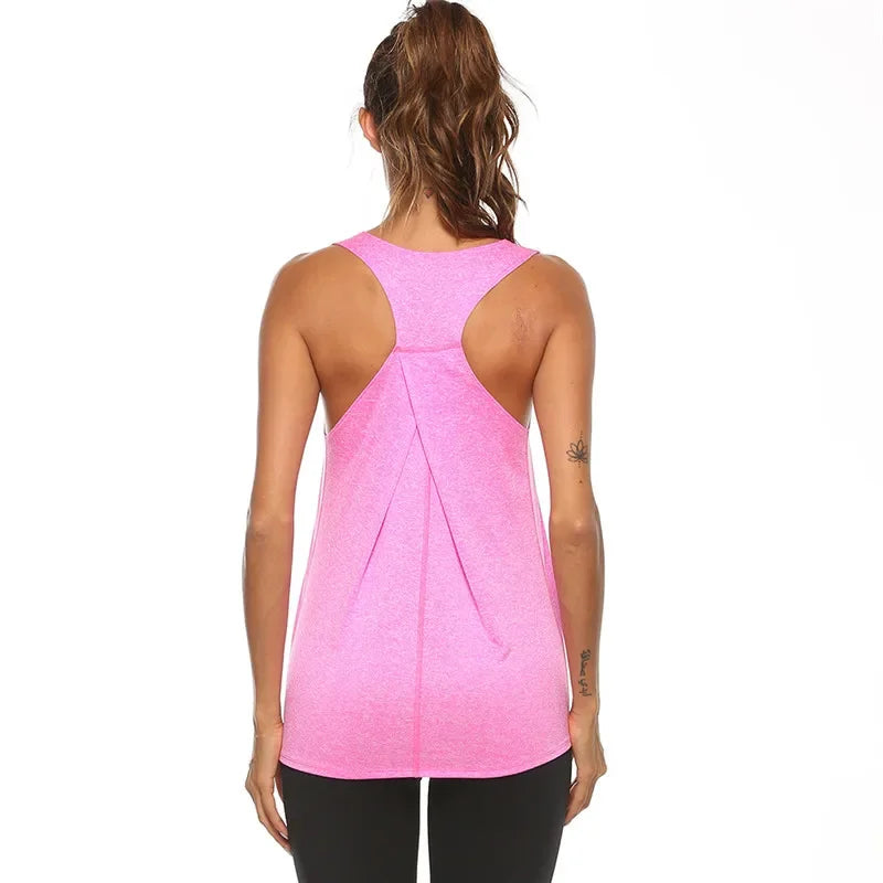 STOUREG Sleeveless Racerback Workout Tops for Women Quick Dry Yoga Tank Top Women Fitness Crop Top Yoga  Shirts