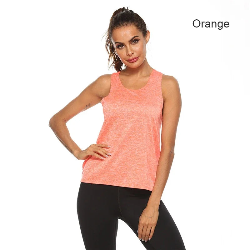 STOUREG Sleeveless Racerback Workout Tops for Women Quick Dry Yoga Tank Top Women Fitness Crop Top Yoga  Shirts