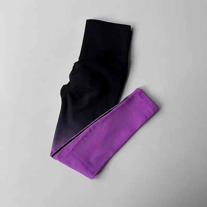 Seamless Leggings for Women, Yoga Pants, Push Up, Sports Fitness, Jogging,  High Waist, Gym Workout, Gradient Running Leggings
