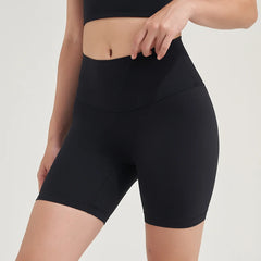 SOISOU Nylon Women's Shorts Gym Yoga Shorts Leggings High Waist Elastic Tight Breathable No Awkward Lines Women's Cycling Shorts