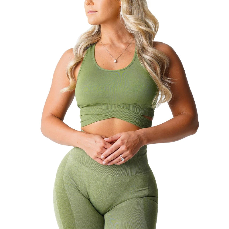 Sculpt Seamless Bra Top Spandex Woman Fitness Elastic Breathable Breast Enhancement Leisure Sports Underwear