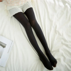Kawaii White Lolita Nylon Pantyhose – Japanese Style Tights for Women & Girls
