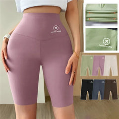 Women's High-Waist Push-Up Gym Shorts - Seamless Yoga & Cycling Leggings