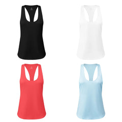 STOUREG Women's Workout Vest Sleeveless Quick Dry Fitness Top Gym Running Sports Shirt Athletic Breathable Slim Fit T-Shirt Acti