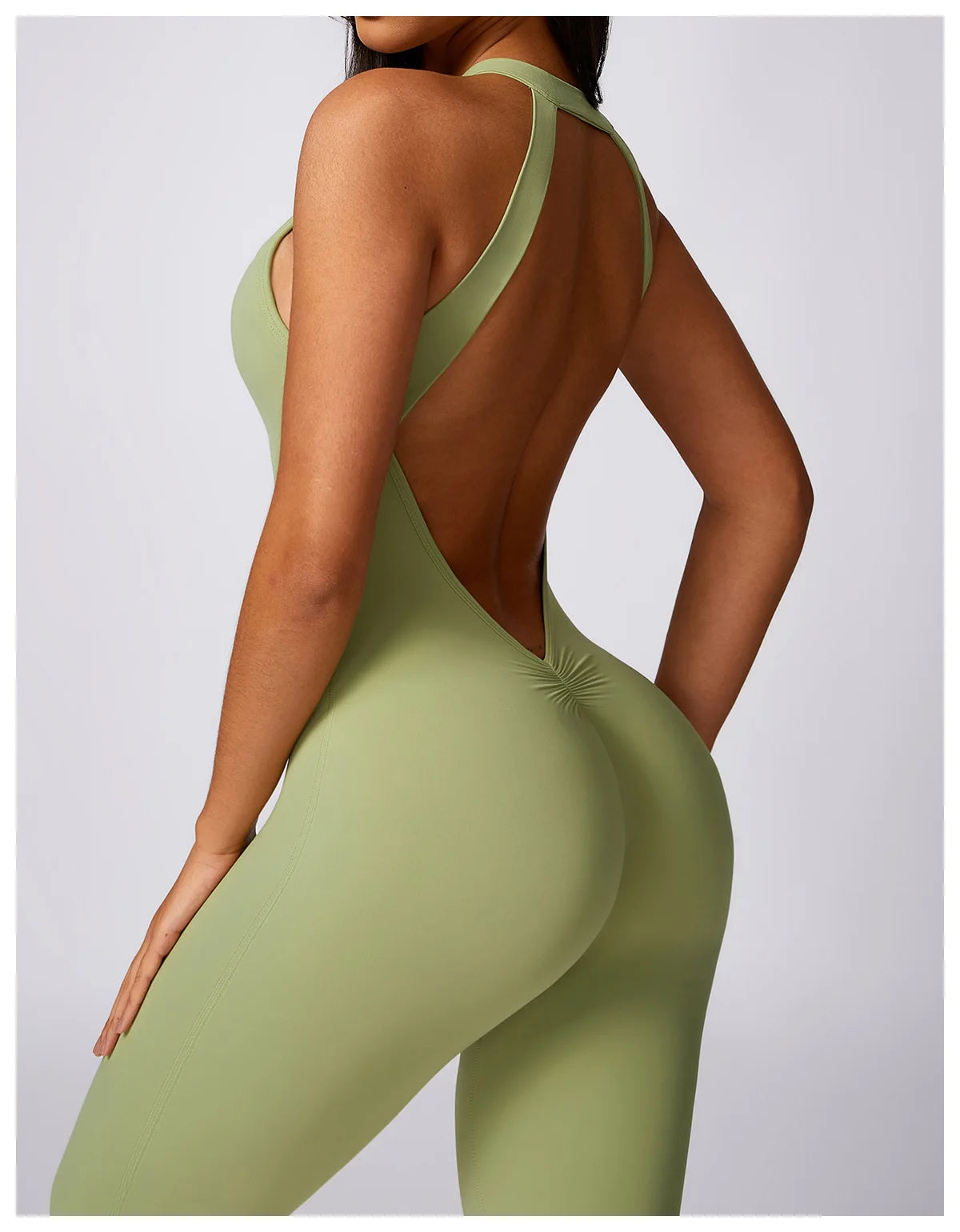 Ctenkevet Fitness Backless Bodysuit Women Gym Jumpsuit Woman Quick-Dry Yoga Clothes Short Workout Rompers Sports One-Piece Suit