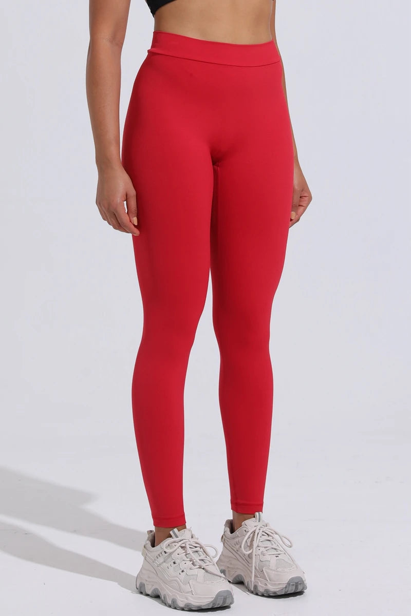 QINACTIVE V-Back Leggings Sports Yoga Pants Women Fitness Gym Tights High Waist Leggings Push Up