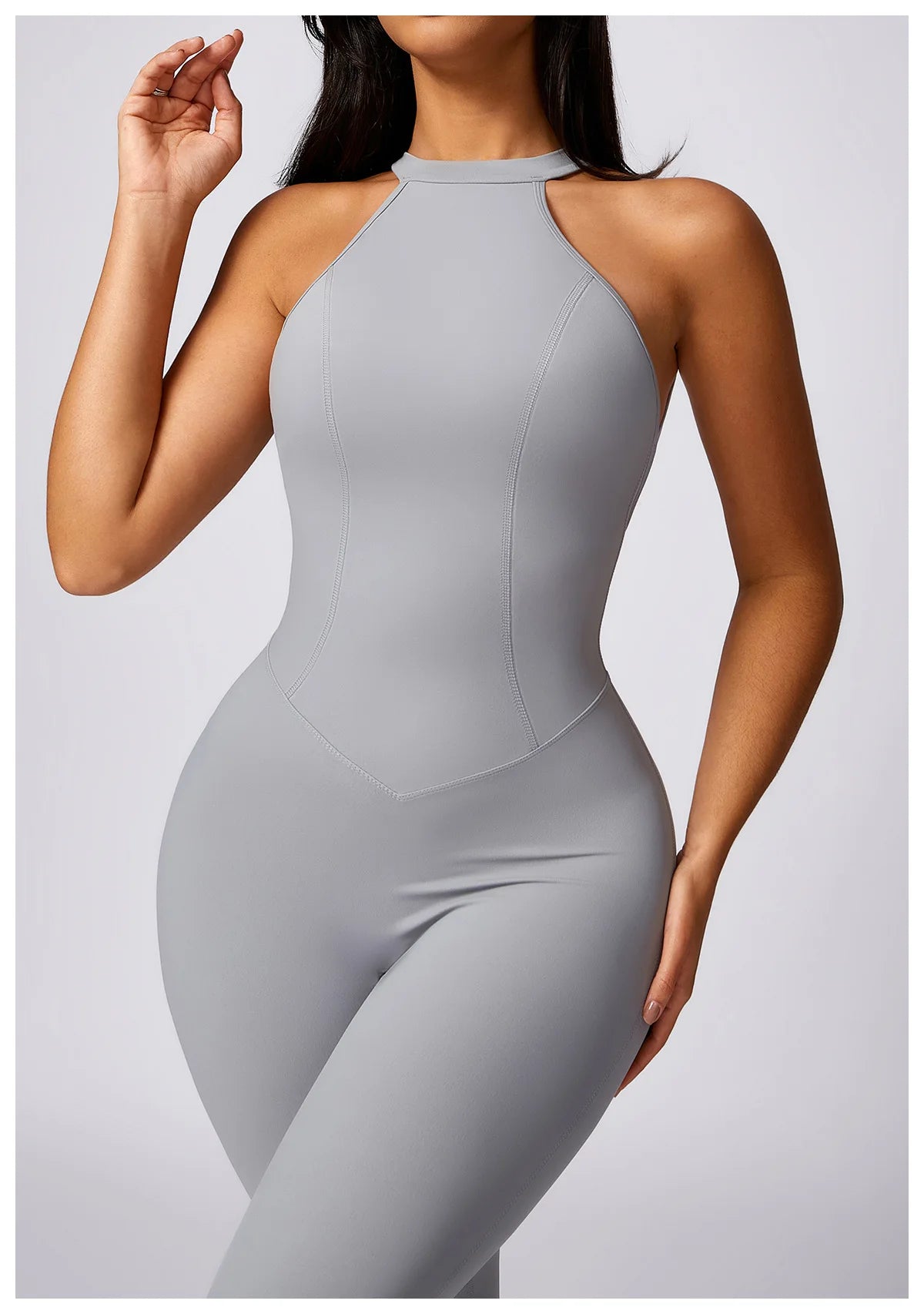 Ctenkevet Fitness Backless Bodysuit Women Gym Jumpsuit Woman Quick-Dry Yoga Clothes Short Workout Rompers Sports One-Piece Suit