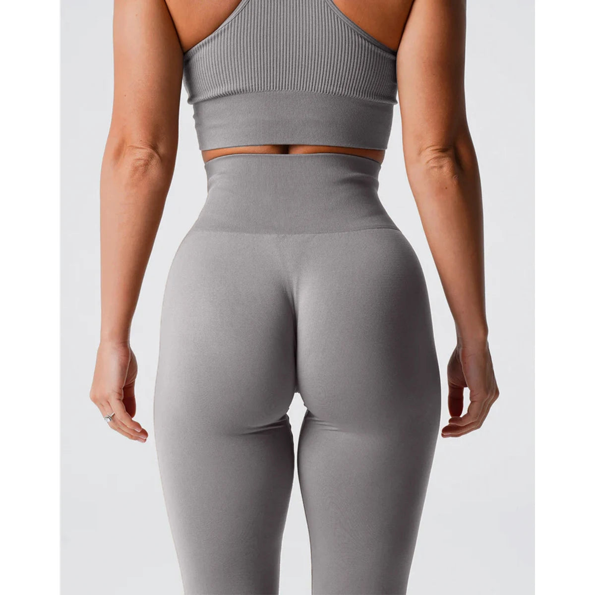 TKITK Solid Leggings Women Seamless Sports  Scrunch Bum Tights cycling shark pants Yoga shorts Gym navigation nv Workout wear