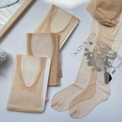 Sheer Seamless Pantyhose 0.1D Ultra-Thin Summer Tights for Women