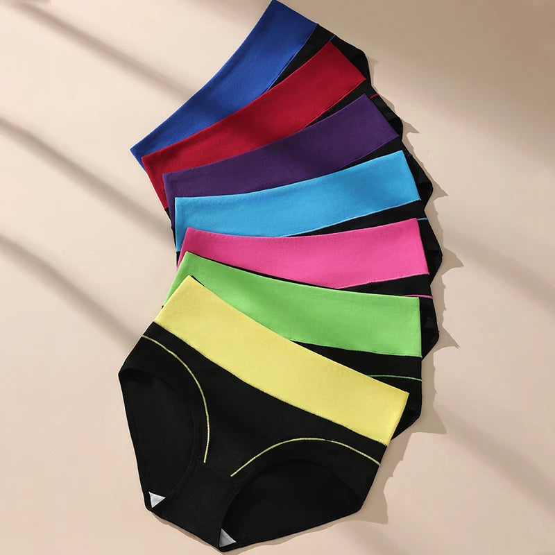 7-Piece High-Waist Body Shaper Briefs - Soft Cotton Slimming Underwear