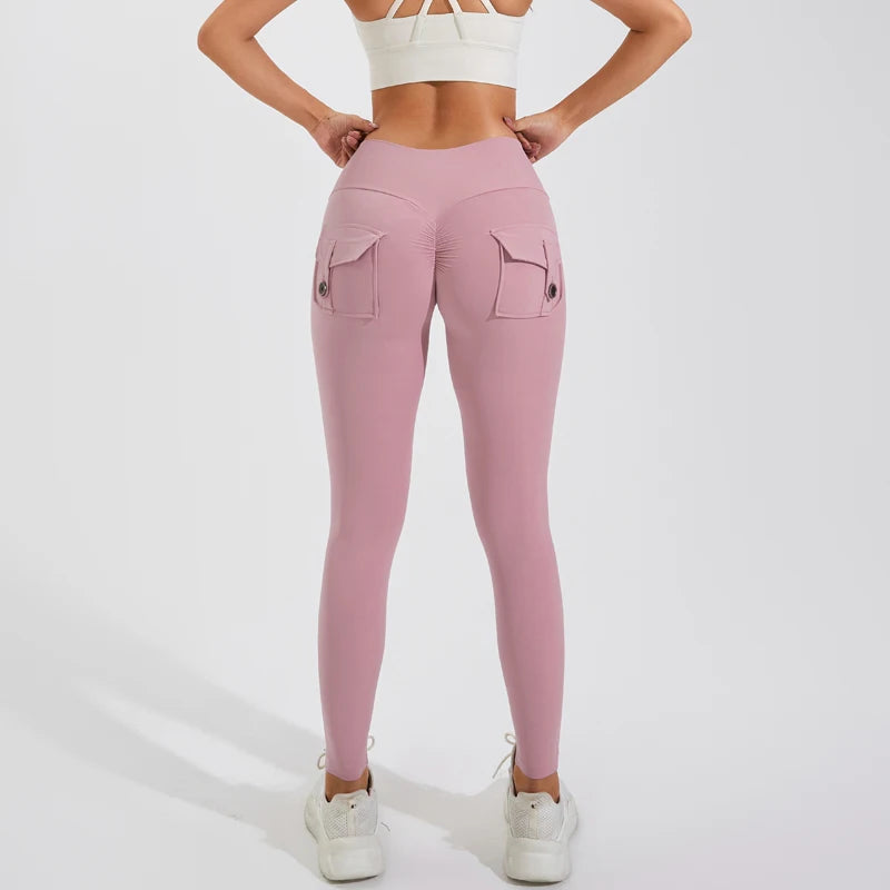 QINACTIVE Leggings Women For Gym With Pocket leggins Yoga Pants Fitness Tights High Waist Fitness Legging Womens Clothing
