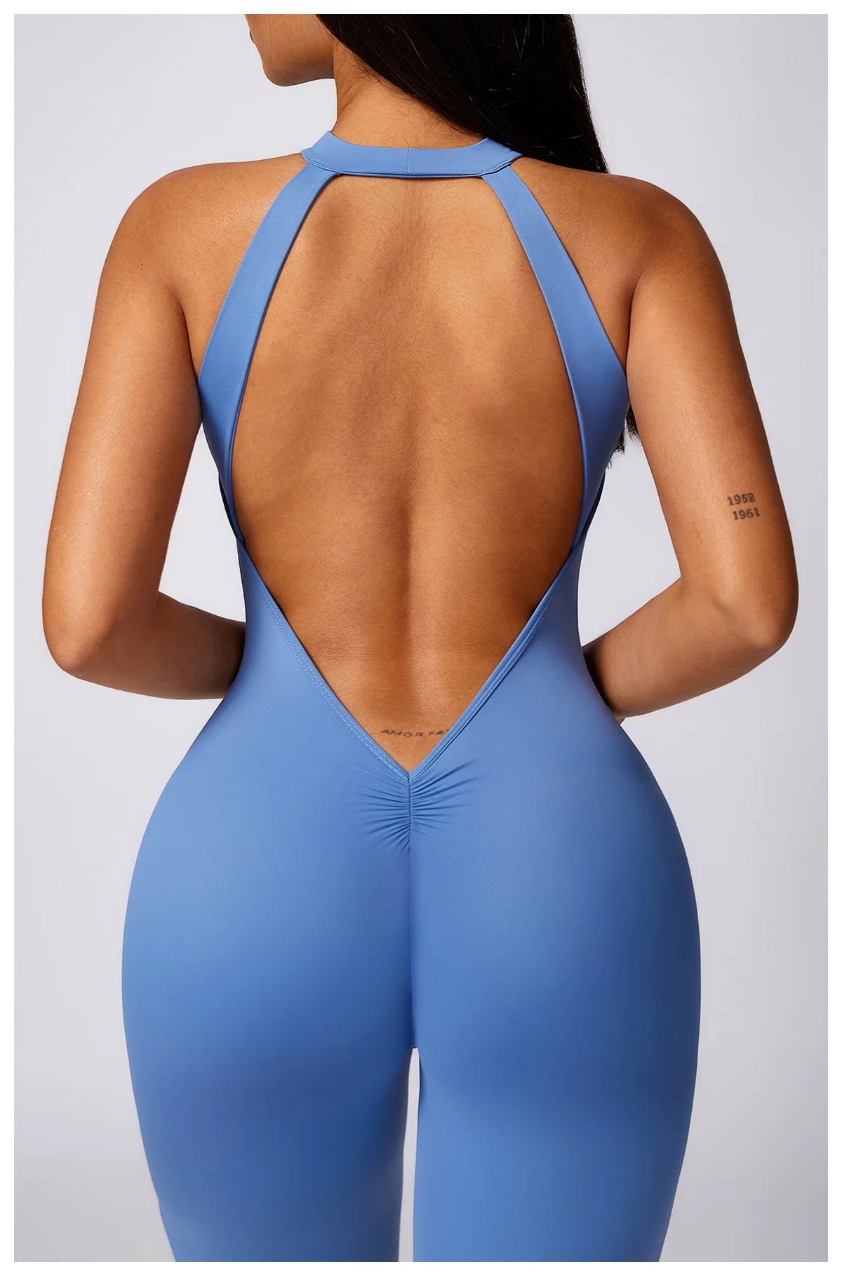 Ctenkevet Fitness Backless Bodysuit Women Gym Jumpsuit Woman Quick-Dry Yoga Clothes Short Workout Rompers Sports One-Piece Suit