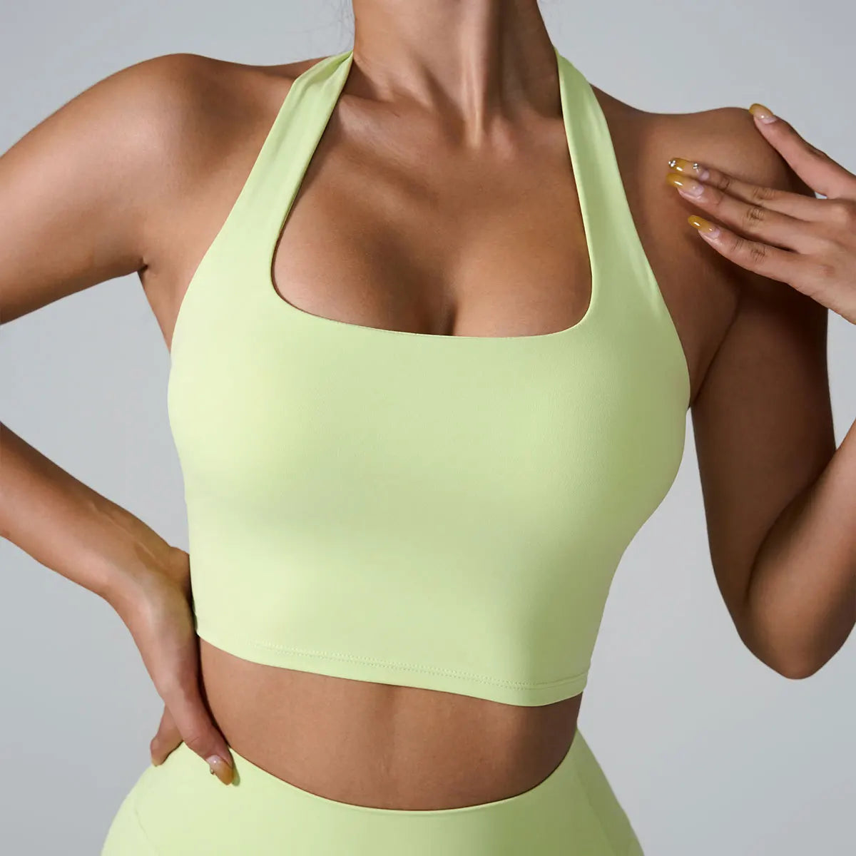Ctenkevet Hang Oneself Sports Tank Tops Women Gym Backless Bra Yoga Vest Female Push Up Crop Top Sport Outfit For Woman