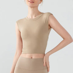 Sexy push-up sports bra with beauty back for gym, yoga, and fitness.
