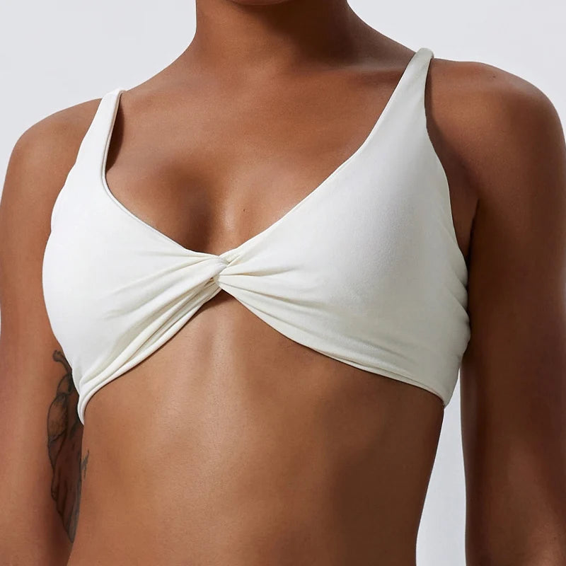 Ctenkevet Gym Sports Bra Women Push Up Workout Yoga Underwear Breathable Soften Crop Top Female Backless Fitness Bras