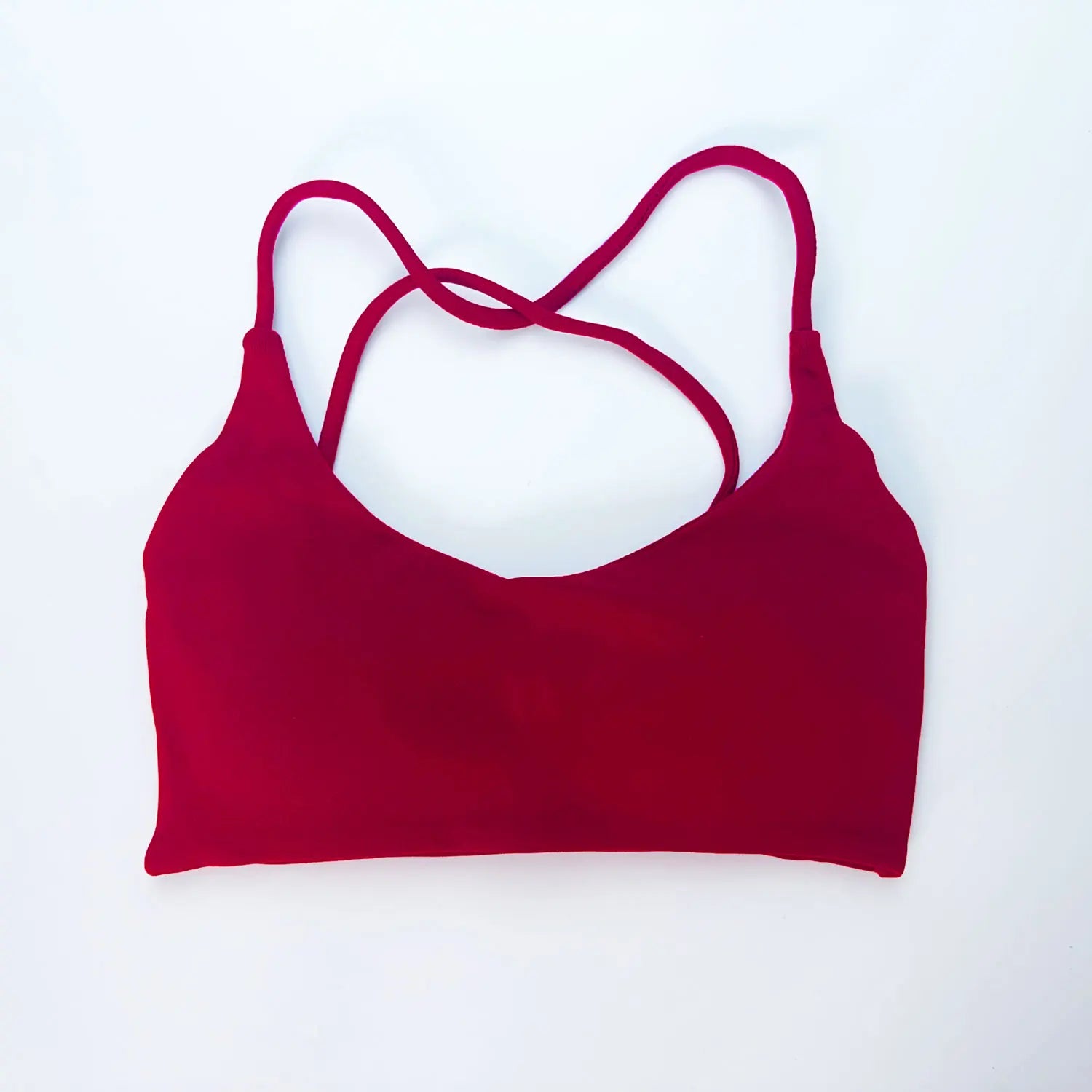 NCLAGEN Twist Back High Support Sports Bra – Seamless Push-Up Gym Top