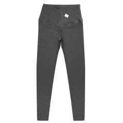 Low-Waist Cotton Maternity Leggings - Casual Skinny Pregnancy Pants