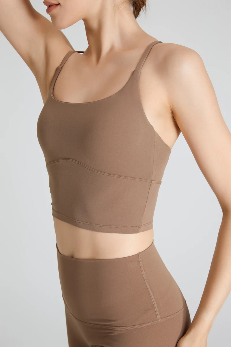B-Fit QINACTIVE One-Shoulder Sports Bra – High Stretch & Comfy Fitness Wear for Women