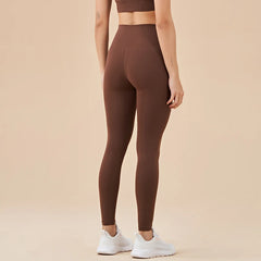 SOISOU Nylon Winter Warm Leggings Yoga Gym Women's Pants Invisible Waist Pocket Soft Elastic High Waist Sexy Woman Clothing