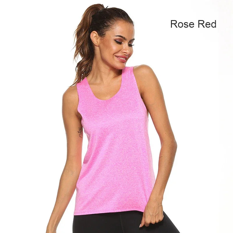 STOUREG Sleeveless Racerback Workout Tops for Women Quick Dry Yoga Tank Top Women Fitness Crop Top Yoga  Shirts