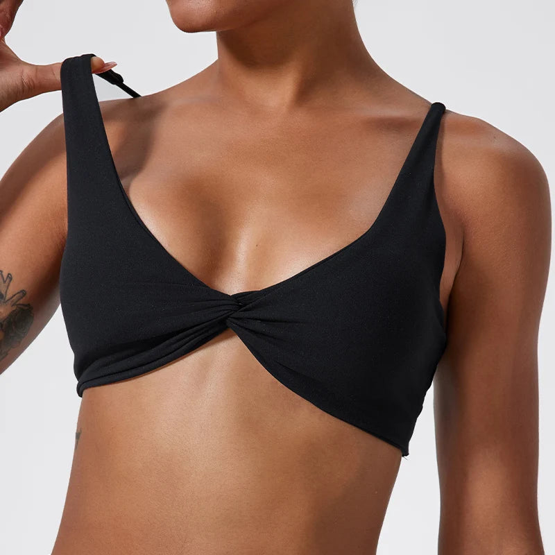 Ctenkevet Gym Sports Bra Women Push Up Workout Yoga Underwear Breathable Soften Crop Top Female Backless Fitness Bras