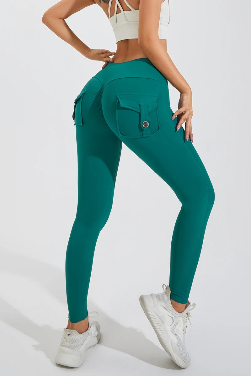 QINACTIVE Leggings Women For Gym With Pocket leggins Yoga Pants Fitness Tights High Waist Fitness Legging Womens Clothing