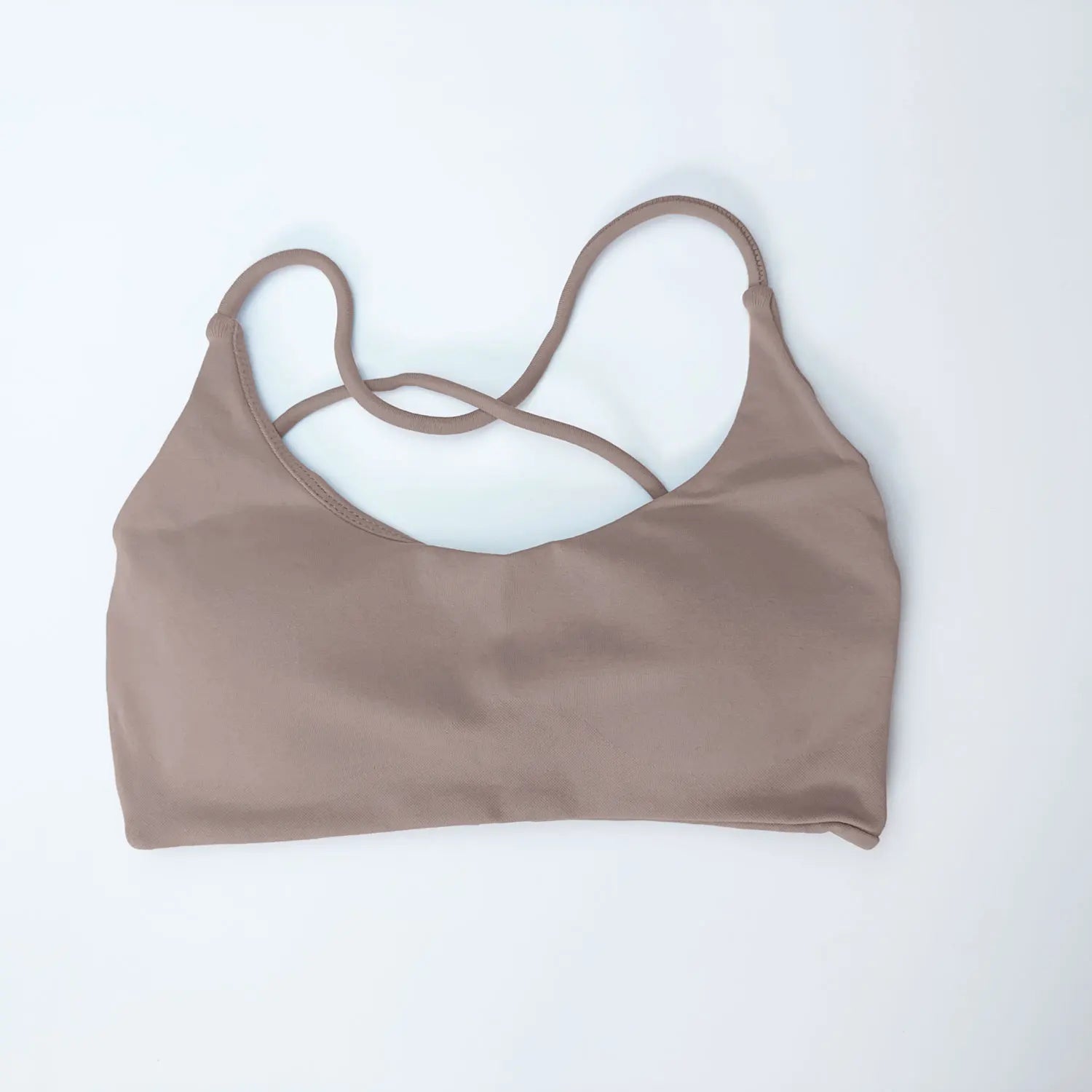 NCLAGEN Twist Back High Support Sports Bra – Seamless Push-Up Gym Top