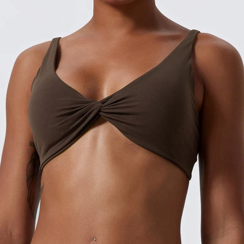Ctenkevet Gym Sports Bra Women Push Up Workout Yoga Underwear Breathable Soften Crop Top Female Backless Fitness Bras