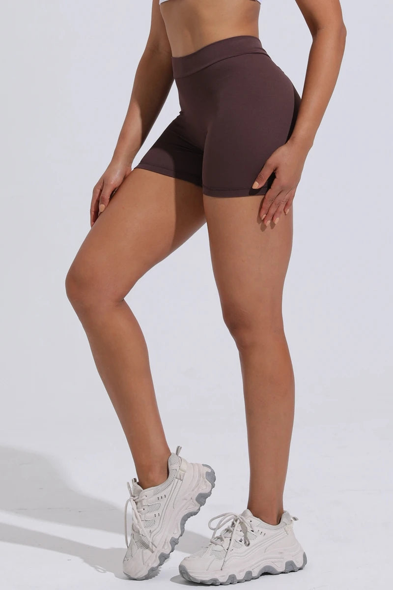 QINACTIVE V-Back Shorts Womens Clothing Gym Short Shorts Cycling Shorts Activewear High Elastic Tights Fitness Leggings