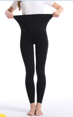 High-Waist Knitted Maternity Leggings - Pregnancy Belly Support Body Shaper