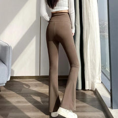 Maternity Flared Yoga Pants - Summer Thin Casual Shark Pants for Pregnancy