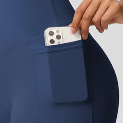Women's High-Waist Pocketed Yoga Legging Shorts - Squat-Proof Gym & Cycling Shorts