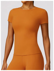 Women’s Slim Fit Sports Top – Breathable, Flexible & Workout Ready