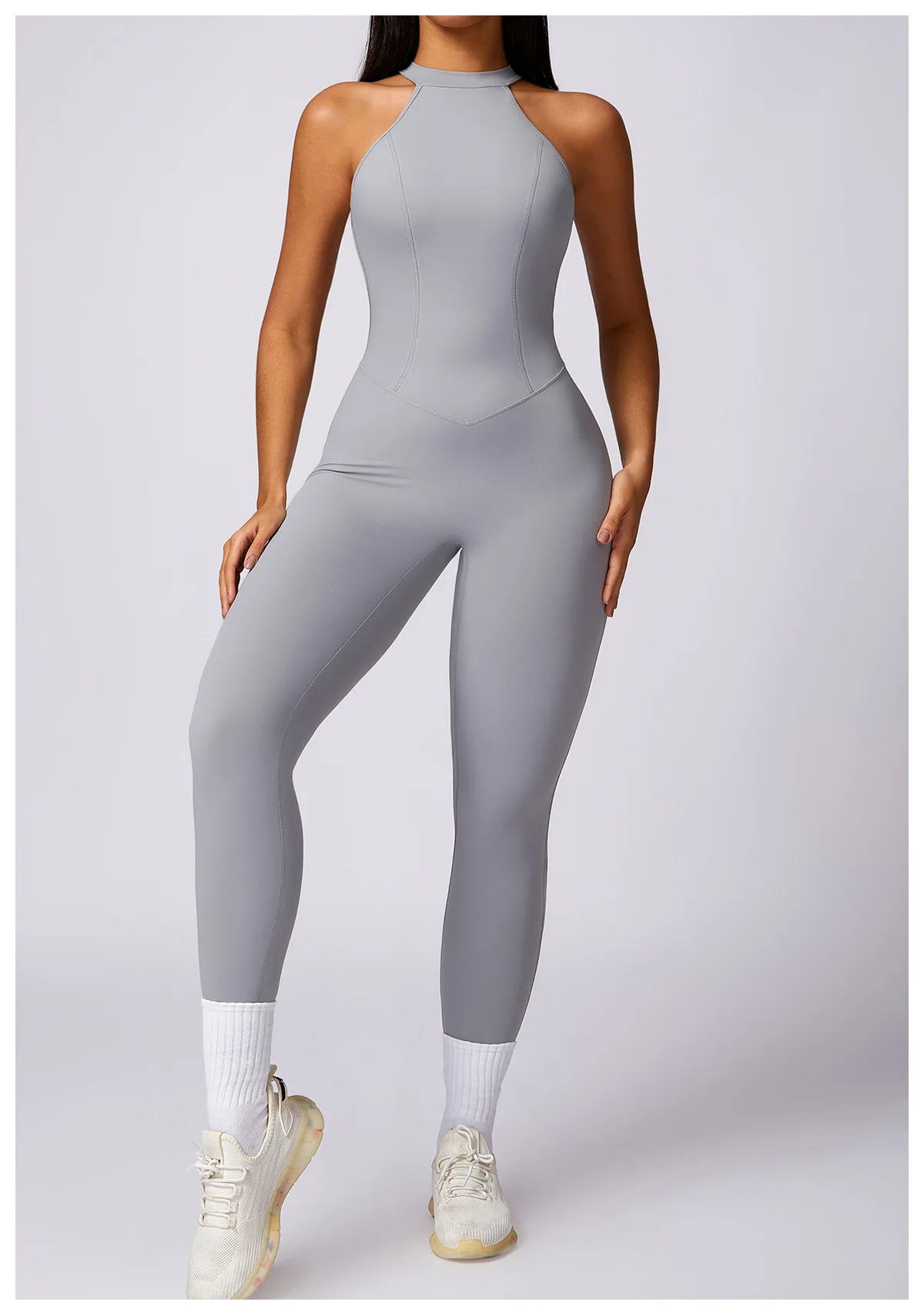 Ctenkevet Fitness Backless Bodysuit Women Gym Jumpsuit Woman Quick-Dry Yoga Clothes Short Workout Rompers Sports One-Piece Suit